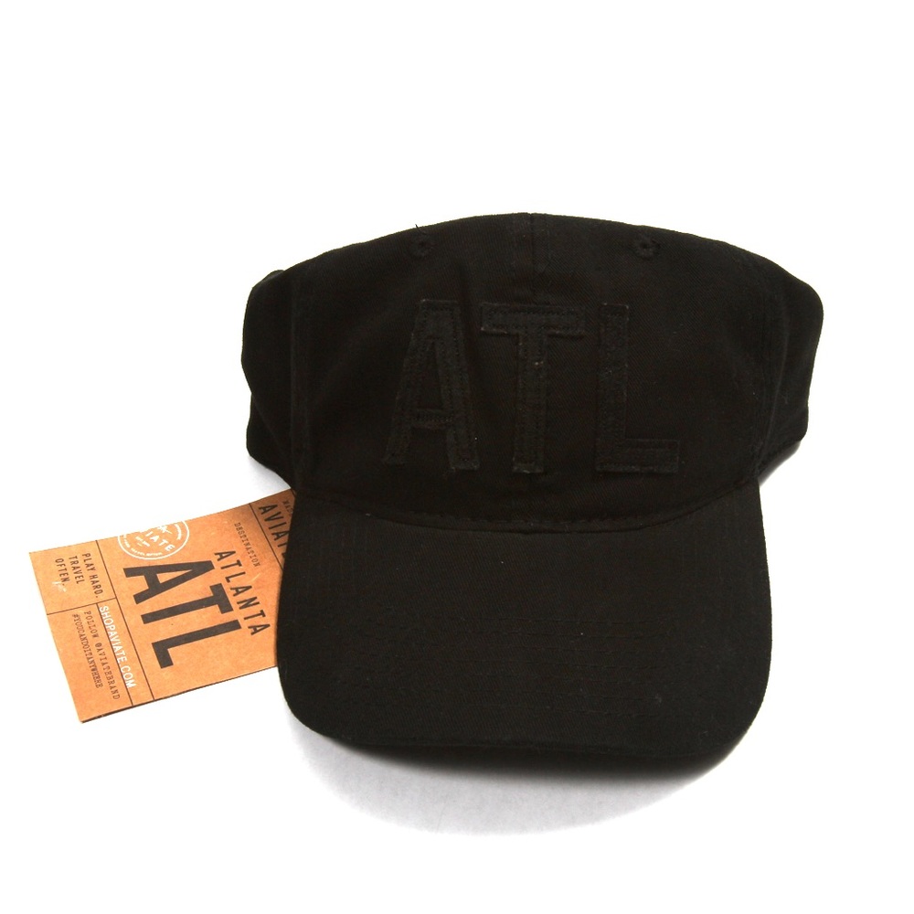 Aviate ATL Black Cap w/ Black Embroidery (Atlanta)